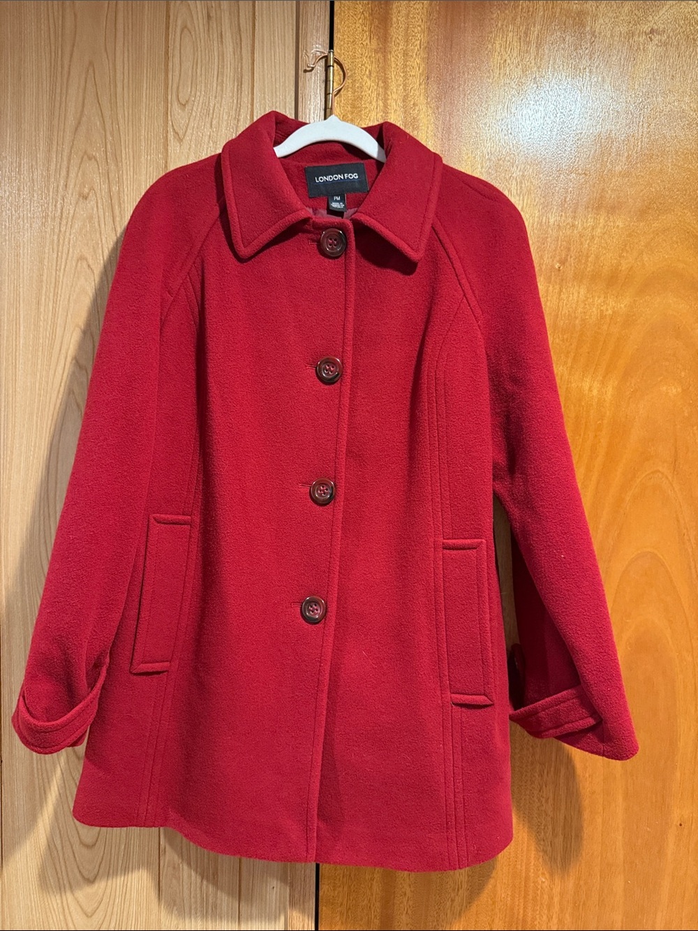 London Fog Women's Single-breasted Wool Coat